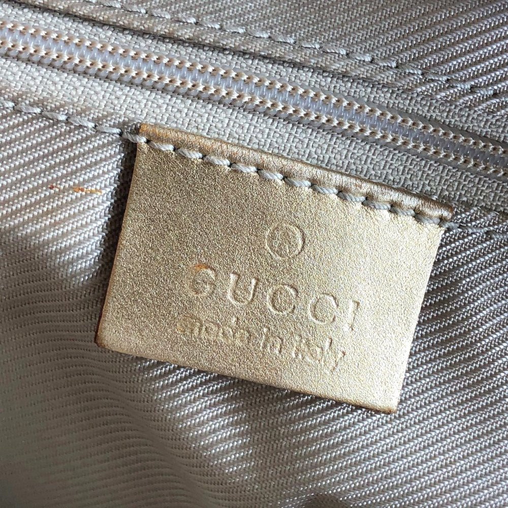 Gucci Gold GG Monogram Mini Bowler Satchel/Bag - Picture 14 of 15